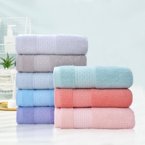 全棉毛巾批发素色断档洗脸面巾吸水不掉毛礼品外贸纯棉毛巾定制